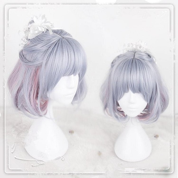 Blue Pink Layered Lolita Wig SP1710650