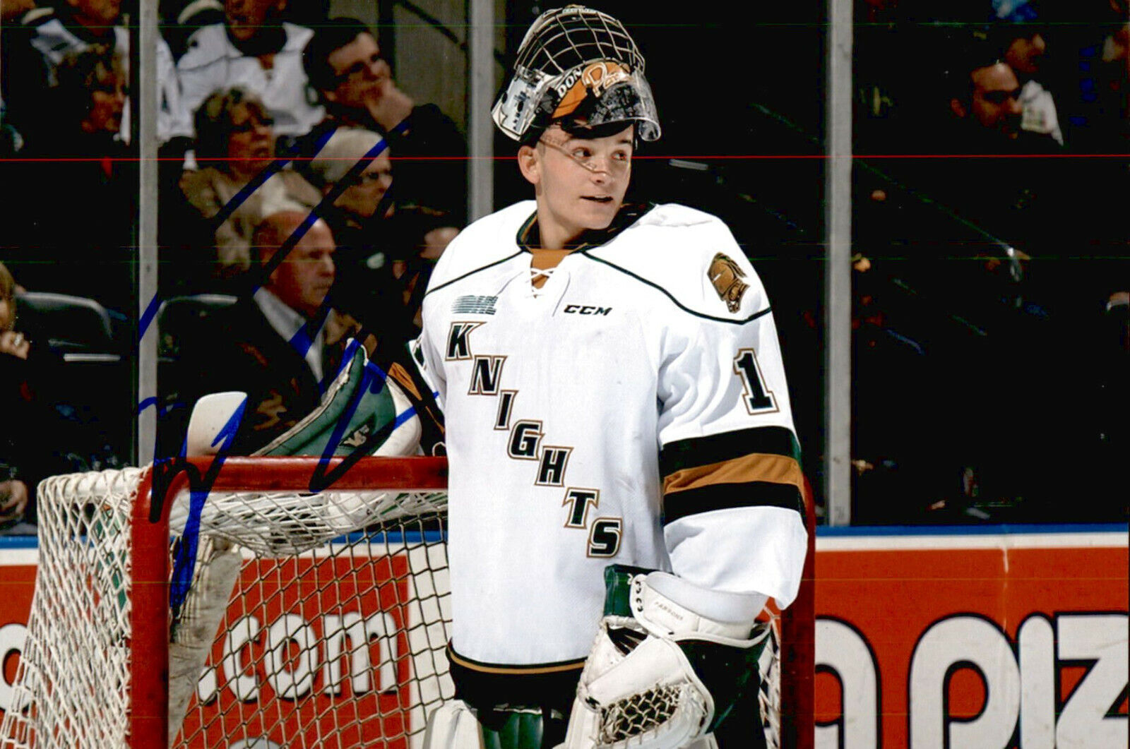 Tyler Parsons SIGNED autographed 4x6 Photo Poster painting LONDON KNIGHTS / CALGARY FLAMES