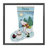 Christmas Socks-11CT Stamped Cross Stitch 40*40cm