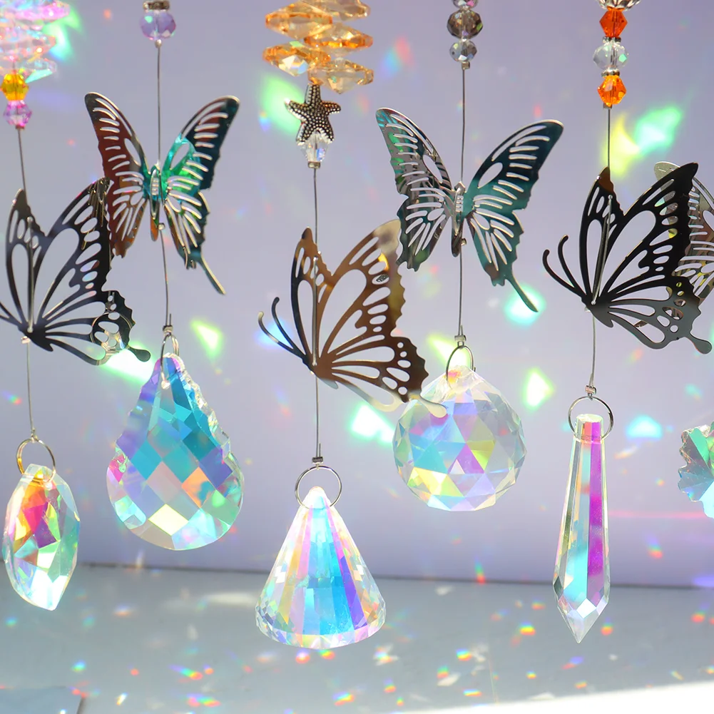 Crystal Windchimes Sunlight Catching Hanging Pendant Light Catcher Jewelry