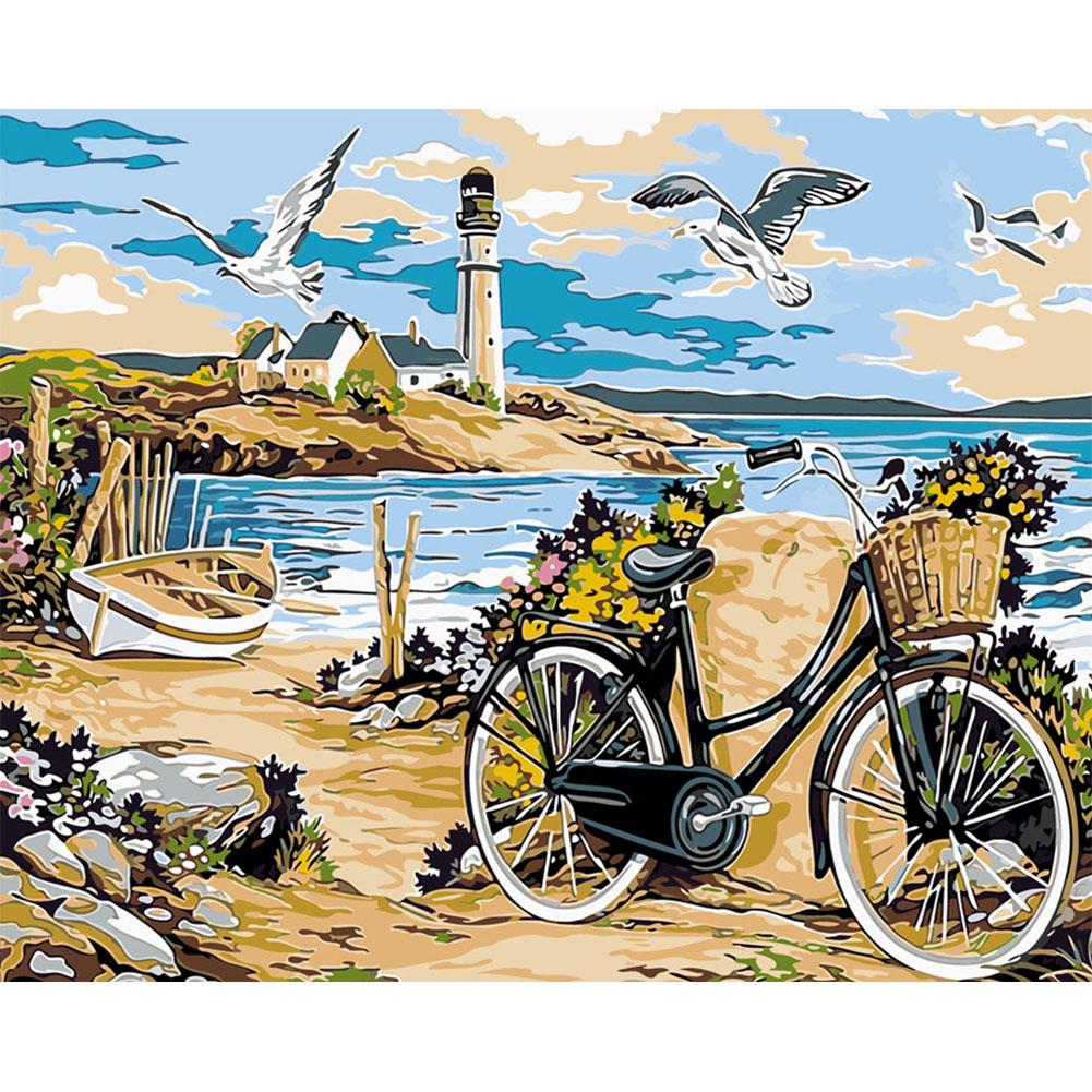 

40x50cm - Paint By Numbers Seaside Scenery, 501 Original