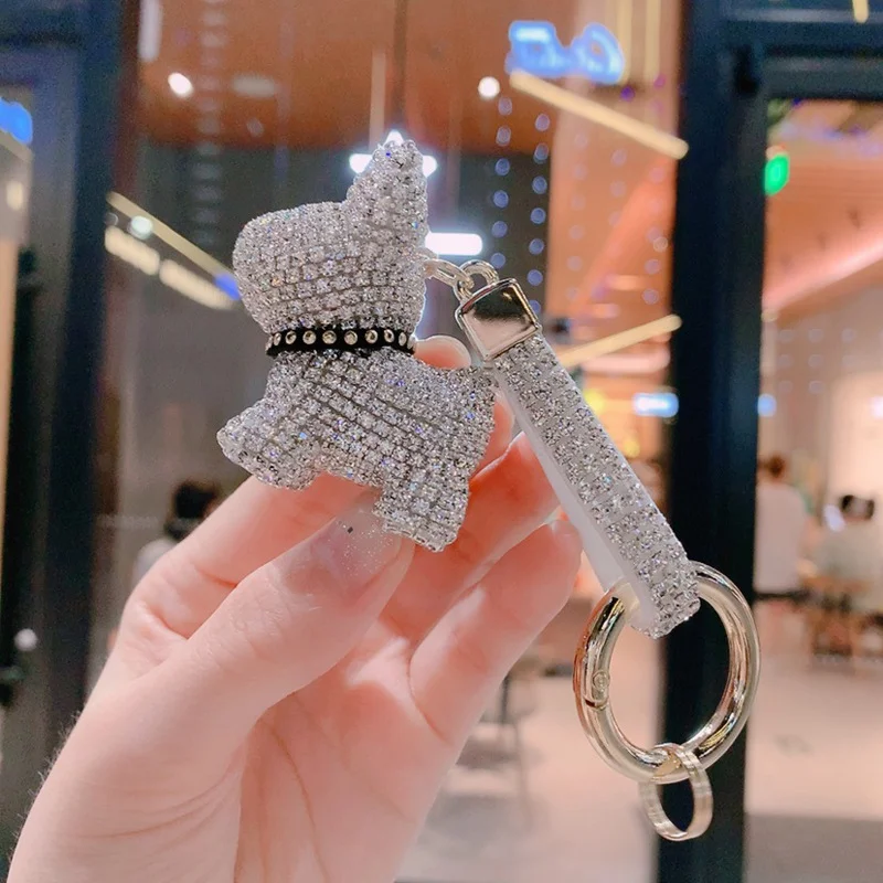 Meladen™ Valentinstagsgeschenk 🎁  - Diamond French Pitbull Auto Schlüsselanhänger