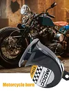 12V Air Motorcycle Horn Loud Car Horn 130dB 510hz Single-tone for Motorcycle Car