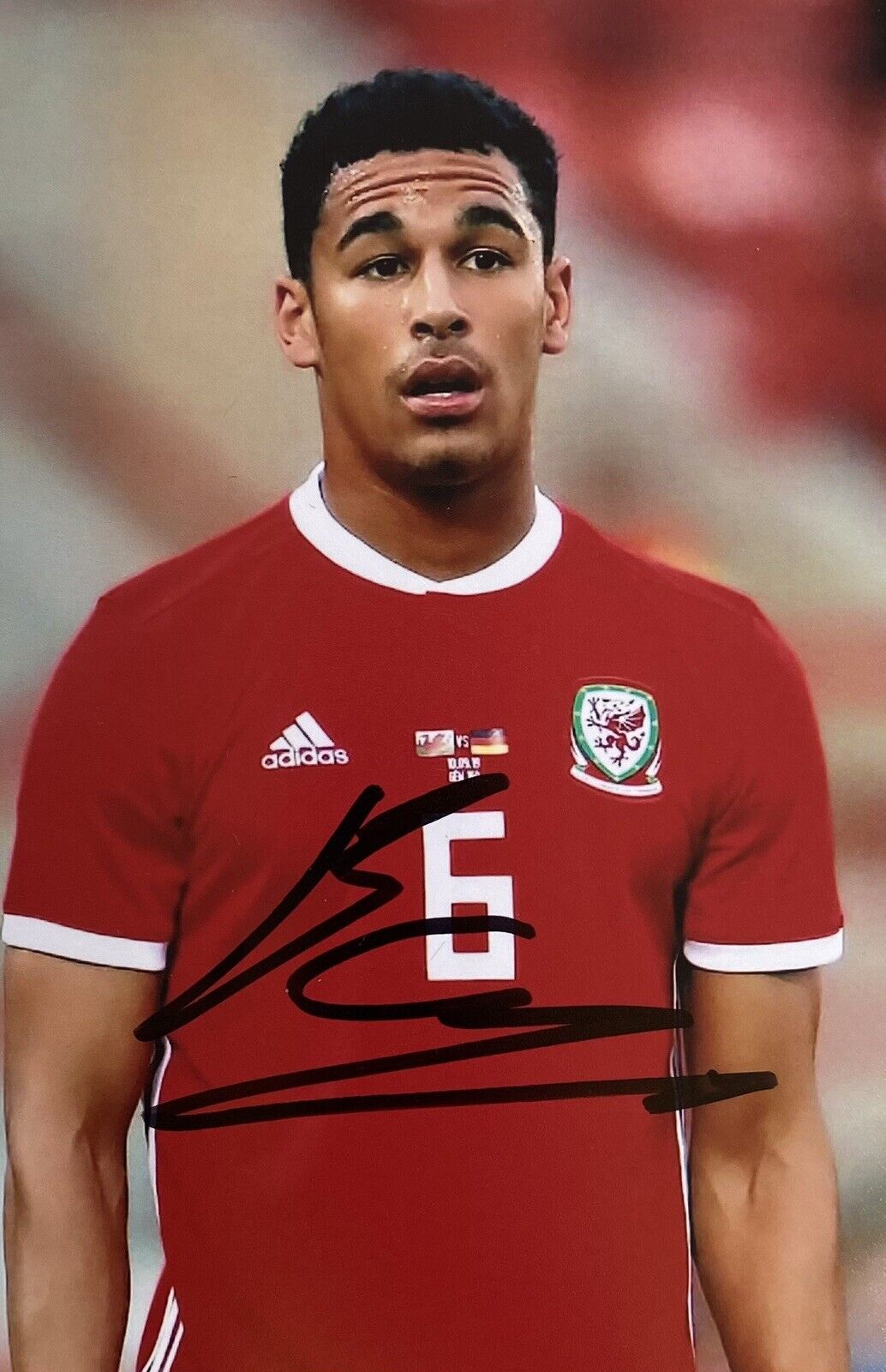 Ben Cabango Genuine Hand Signed Wales 6X4 Photo Poster painting