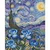 Van Gogh - Blue Rose-11CT Stamped Cross Stitch 40*50cm/15.75*19.69in