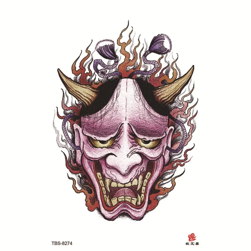 Waterproof Temporary Tattoo Sticker Warrior Girl Flash Tattoos Beauty Portrait Angel Body Art Arm Fake Tatoo Women arm tattoo