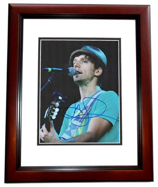 Jason Mraz Signed - Autographed Concert 8x10 inch Photo Poster painting - MAHOGANY FRAME + COA