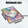 50 Pages DIY Heart Flowers Special Shaped Diamond Painting Notebook