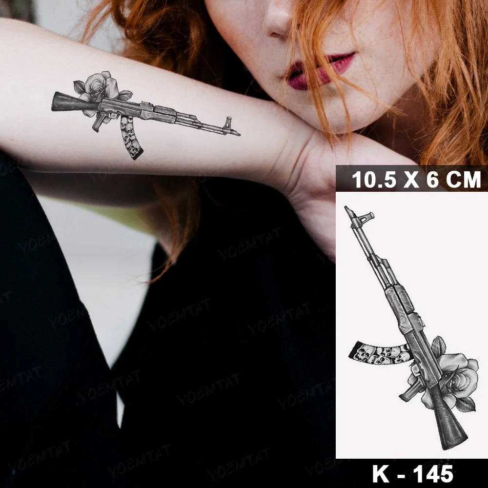 Waterproof Temporary Tattoo Sticker Moth Butterfly Wolf Snake Deer Panda Animal Flash Tatto Women Men Kids Body Art Fake Tattoos