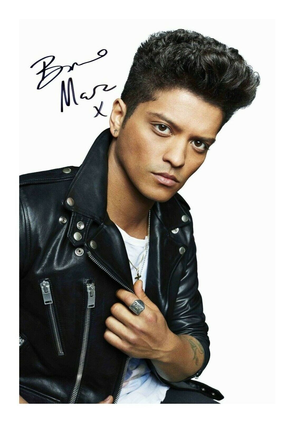 BRUNO MARS AUTOGRAPH SIGNED PP Photo Poster painting POSTER