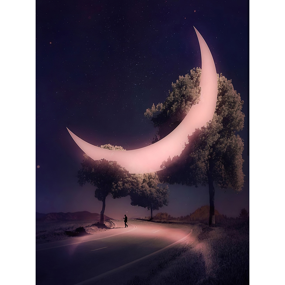 

Moon - Round Drill Diamond Painting - 30*40CM, 501 Original