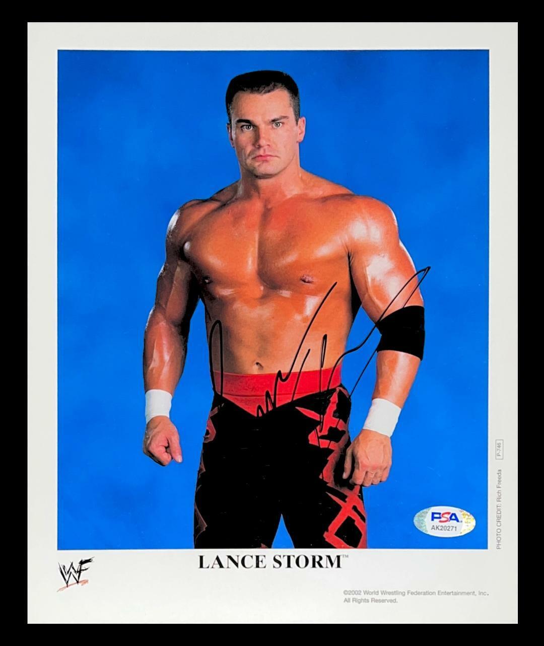 WWE LANCE STORM P-746 HAND SIGNED AUTOGRAPHED 8X10 PROMO Photo Poster painting WITH PSA DNA COA