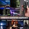 LED Flashlight 5 Modes Rechargeable Flashlight Waterproof Outdoor Portable Torch