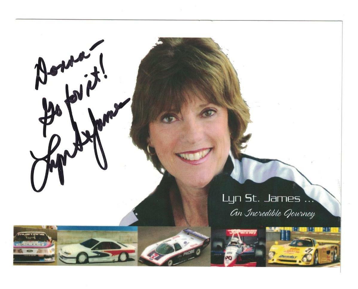 IndyCar Series Lyn St. James Signed Autographed Photo Poster painting