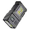 COB SMD USB Charging Hat Clip Light LED Keychain Flashlight Rotatable Work Light