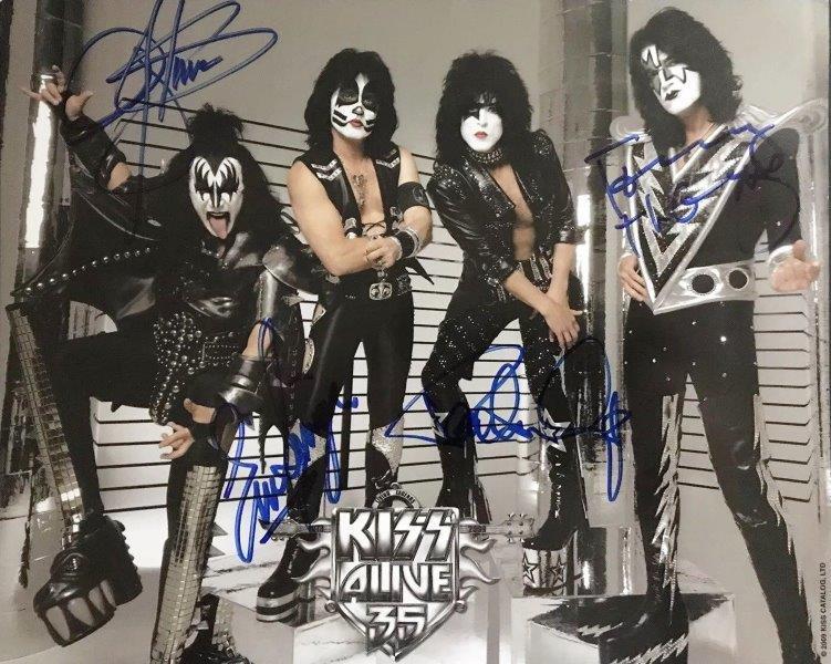 REPRINT - KISS Paul Stanley - Gene Simmons Signed 8 x 10 Glossy Photo Poster painting Poster RP