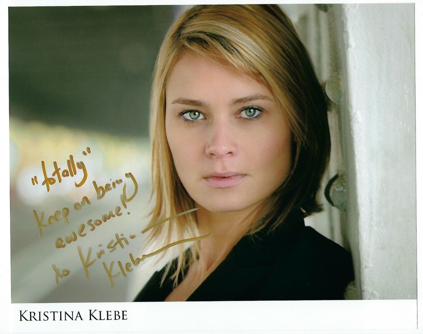 Kristina Klebe signed Photo Poster painting