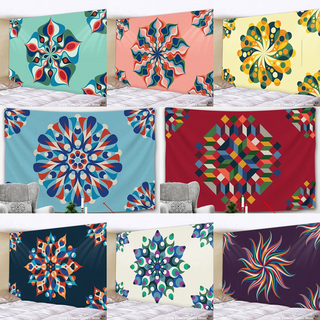 Mandala Tapestry Hippie India Boho Wall Decorative Wall Hanging Bohemian Yoga Mat Throw Blanket Rug Bedspread Table Cloth Gift