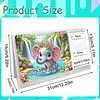 Elephant Diamond Art Monthly Flip Tabletop Calendar January 2027 - December 2028 Small Desktop Calendar Planner 24 Months for Living Room Bedroom Office Desk Gift Giving