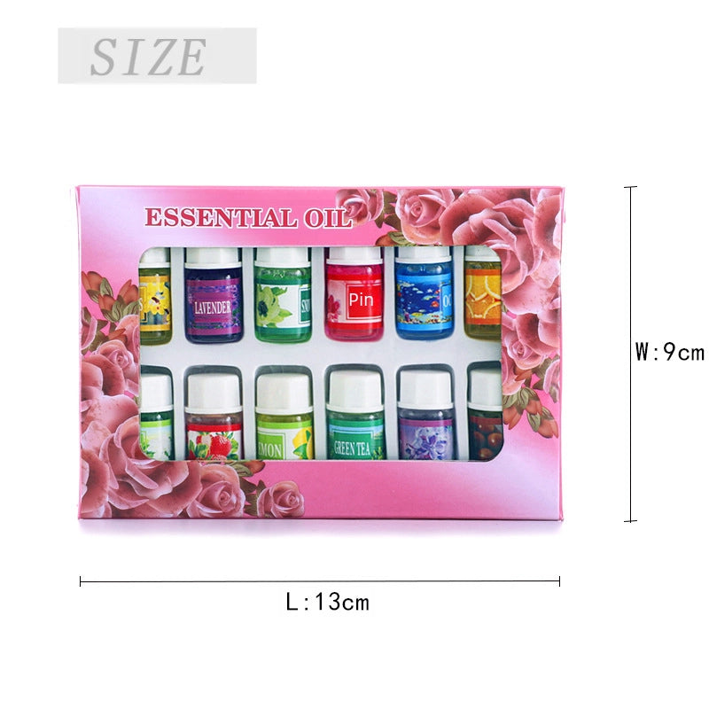 12 Pieces 3ML Aromatic Essential Oil Fragrance Liquid Water Soluble Indoor Fragrance MSDS All English