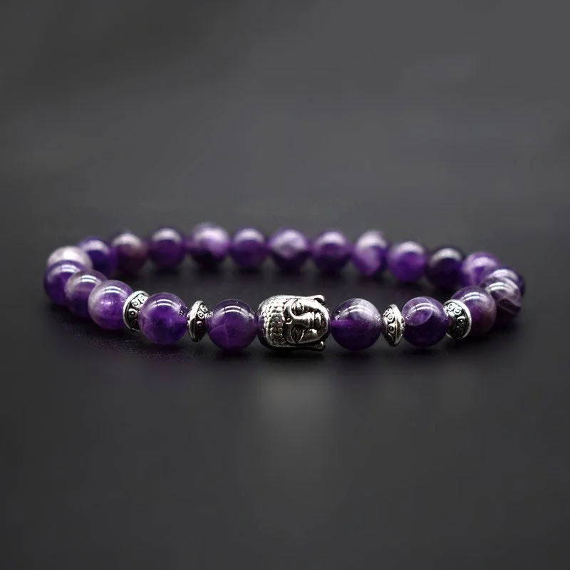 Buddha Amethyst Love Healing Bracelet