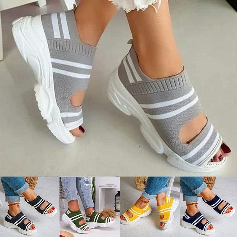 Vzzhome Casual Women Breathable Wedge Comfy Sandals - Fit All Width Foot Sandals - vzzhome
