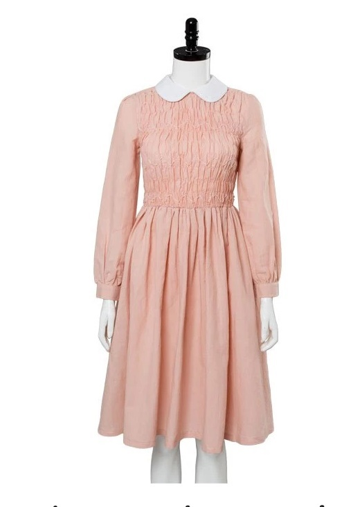 Stranger Things Eleven Millie Bobby Brown Dress Cosplay Costume