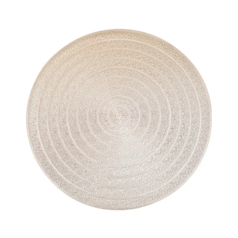 INS Nordic PVC Placemat Round Dining Table Mats Hotal Restaurant Steak Pad Kitchen Decor No Slip Insulation Pads Tea Cup Coaster