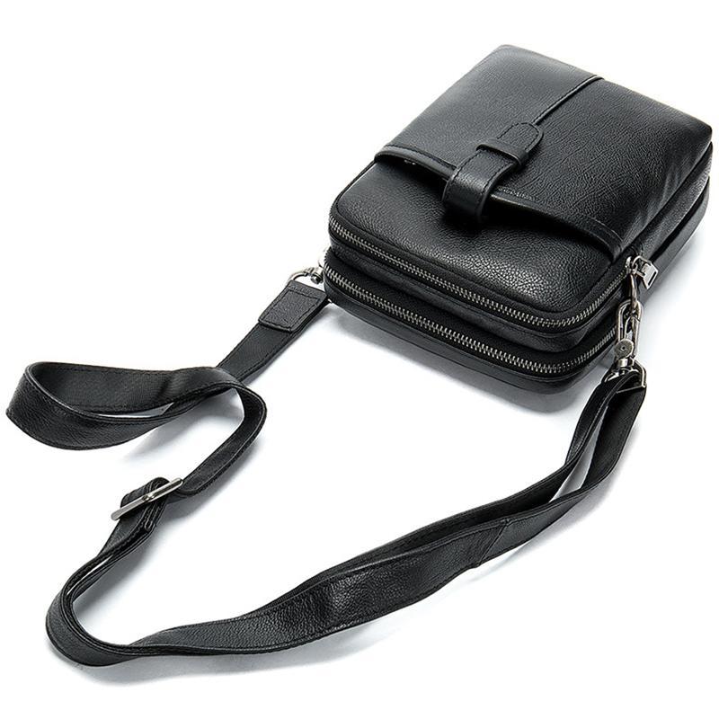 Vintage Soft Comfy Leather Messenger Bags Casual Crossbody Bags