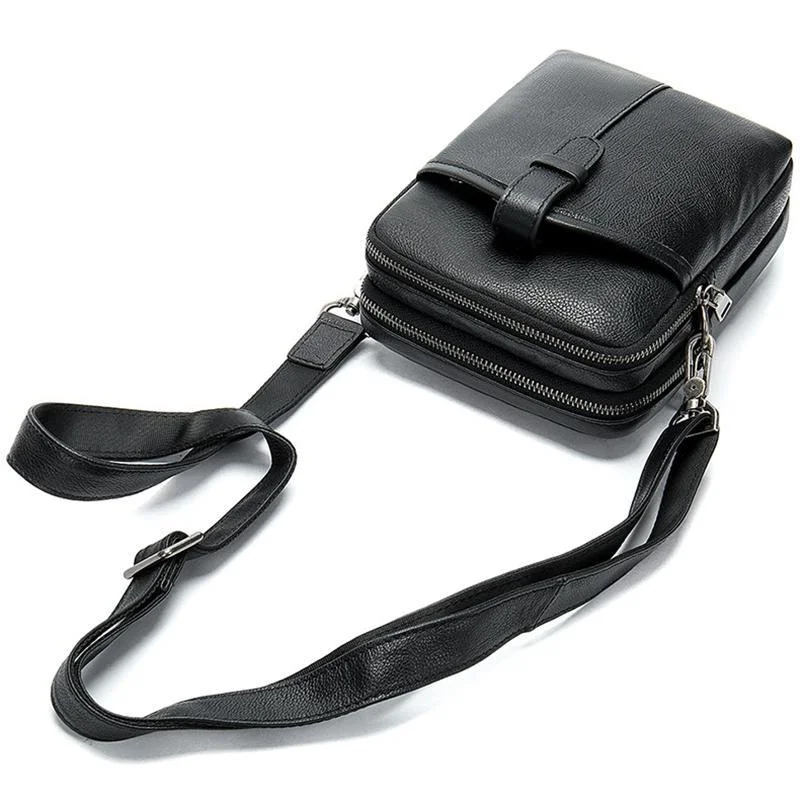 Vintage Soft Comfy Leather Messenger Bags Casual Crossbody Bags