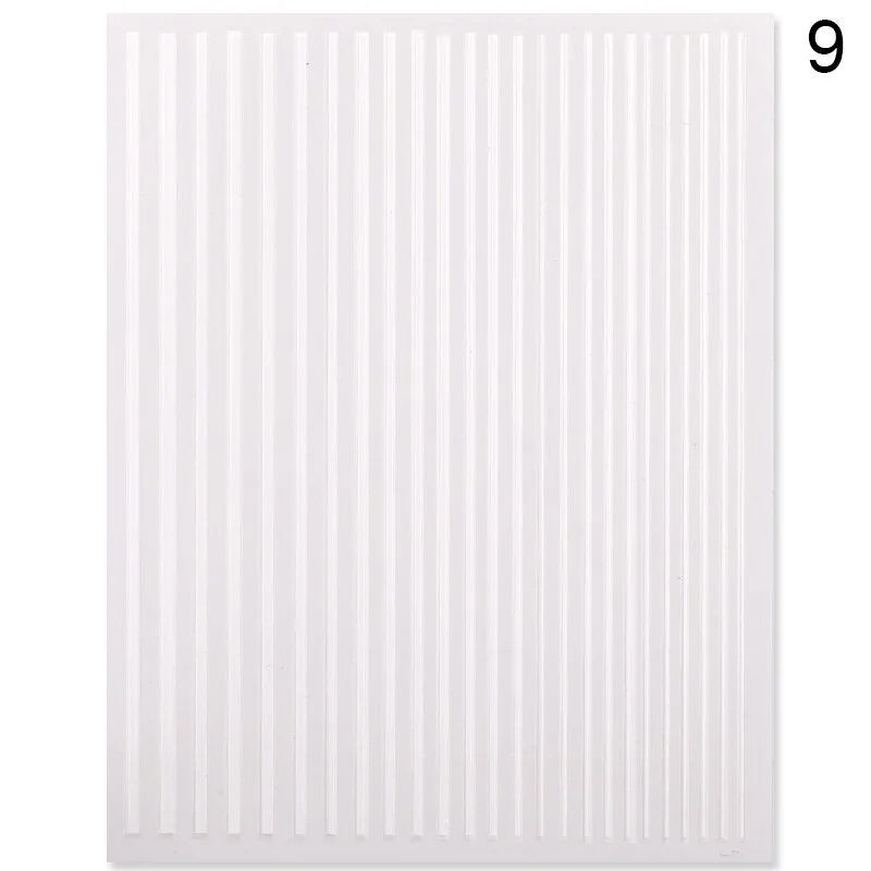 1PC Gold Sliver Striping Tape 3D Nail Stickers Geometry Lines Slider For Nails Gel Polish Decals For Manicures DIY Decoration-Nail Inspo