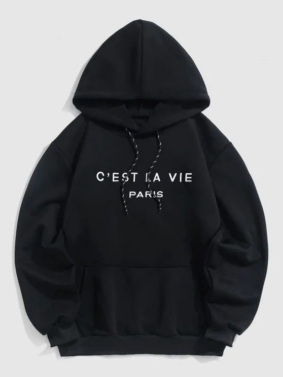 🔥Letter PARIS Embroidery Essentials Hoodie<Clearance>