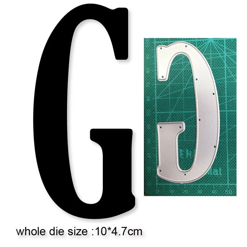 Craft Dies Metal Cutting Dies Cut Die Mold Alphabets Letter Number Scrapbooking Dies Paper Knife Mould Blade Punch Stencils Dies