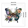 Flowers And Butterfly-11CT Stamped Cross Stitch 40*40cm/15.75*15.75in