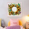 【Limited Stock Sale】Wreath-18CT Stamped Cross Stitch 30*30cm/11.81*11.81in tapestrymarket