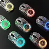 Reactor Bluetooth Transparent Rechargeable Dual - Mode RGB Ergonomic Bluetooth Mouse