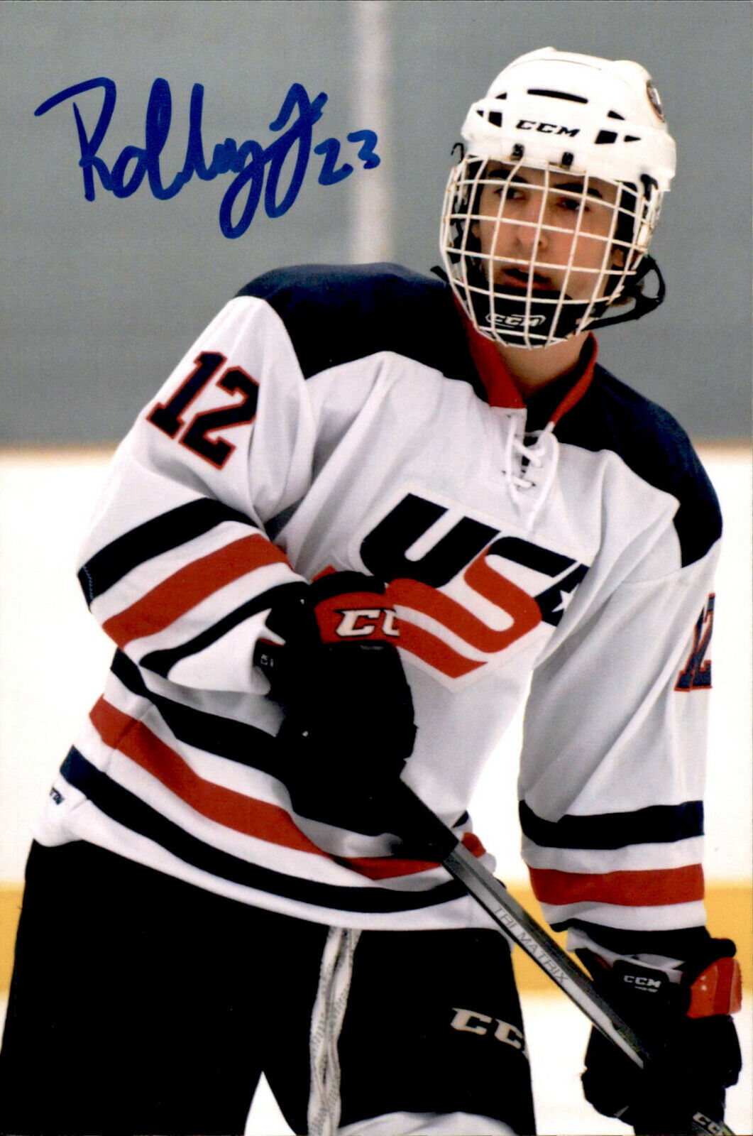 Robby Jackson SIGNED 4x6 Photo Poster painting CHICAGO STEEL / TEAM USA