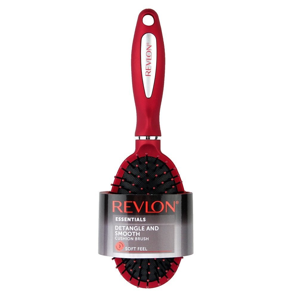 Detangle & Smooth Black Cushion Hair Brush