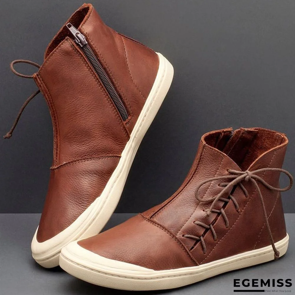 Casual Daily High-Top Zipper Sports Boots | EGEMISS