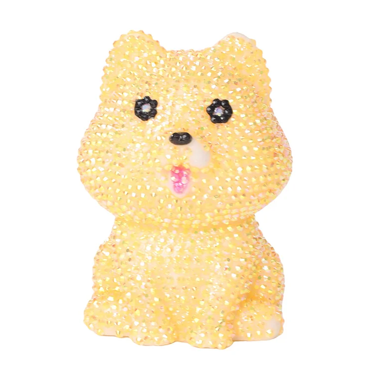 【Lamp】Yellow Dog Diamond Painting Night Light Diamond Painting Bedside Lamp gbfke