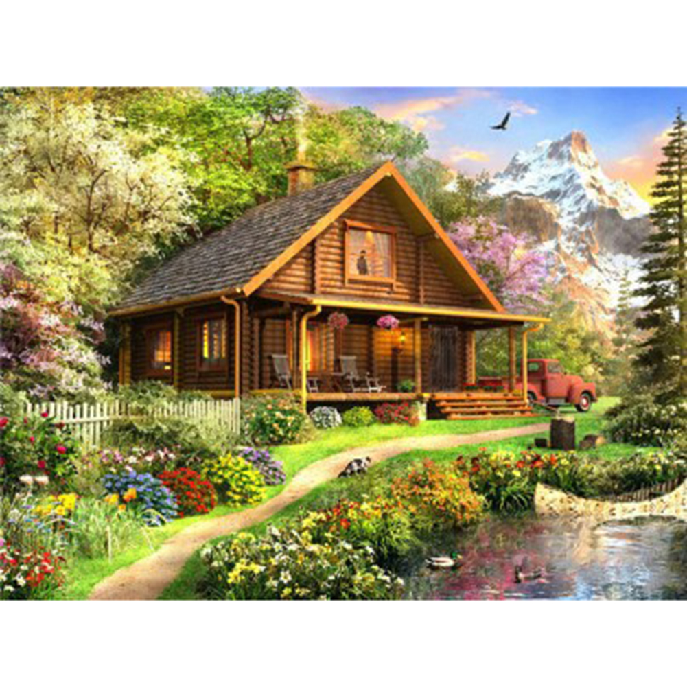 

Cabin View - Round Drill Diamond Painting - 50*40CM, 501 Original