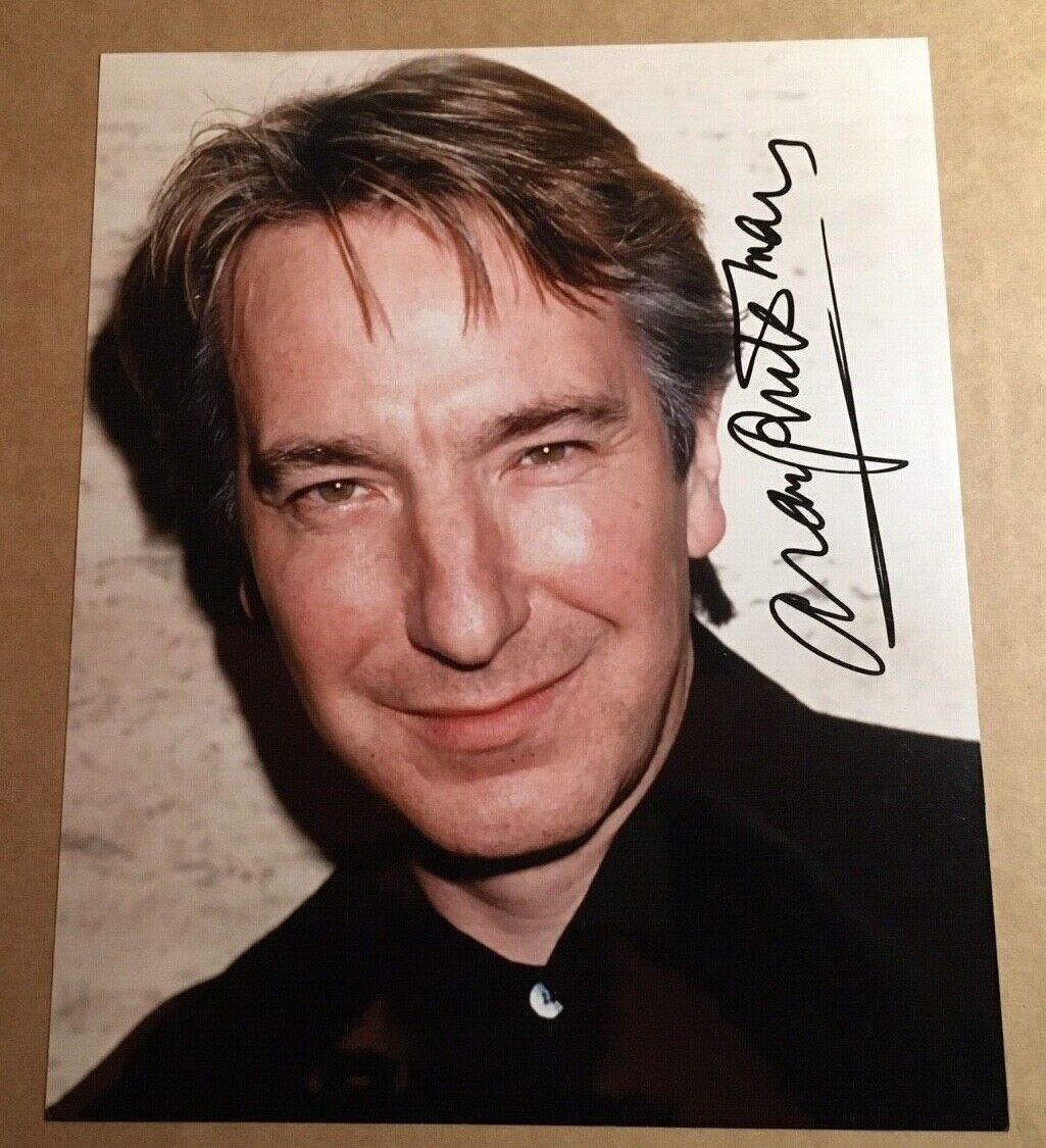 ALAN RICKMAN Harry Potter Genuine Authentic In-Person Signed 10x8 Photo Poster painting UACC COA