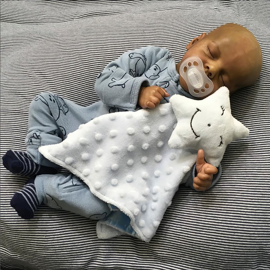[Special Offer Reborn Mini Doll] 12'' Realistic vincent Reborn Baby Doll Afrcian American Boy barlow
