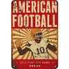 Swono American Football Tin Signs,Gamer Play Football - Metal Tin Signs(8*12Inch/12*16Inch)