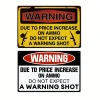 2pcs - Warning - Vintage Metal Signs(12*16Inch)