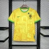 2024 Brazil Special Edition Light Yellow Goddess Soccer Jersey 1:1 Thai Quality