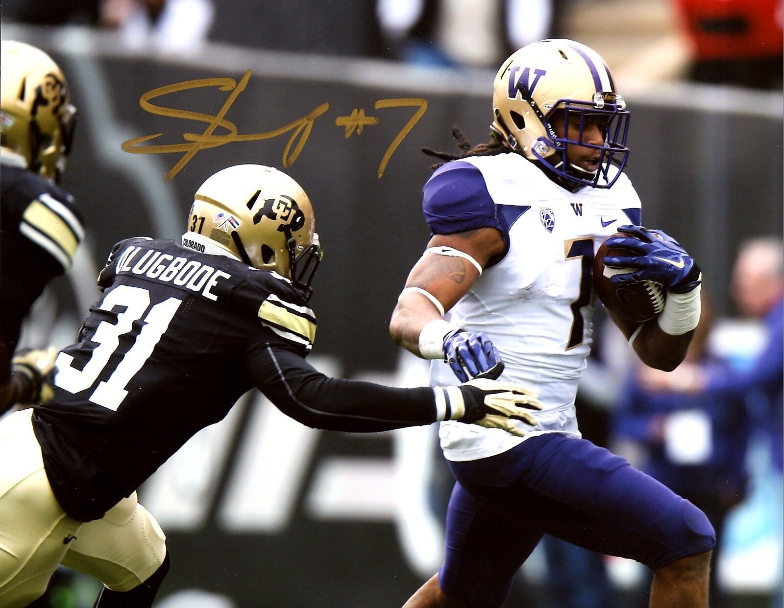 Shaq Thompson 8x10 Photo Poster painting Autographed Signed AUTO UW Huskies vs Colorado