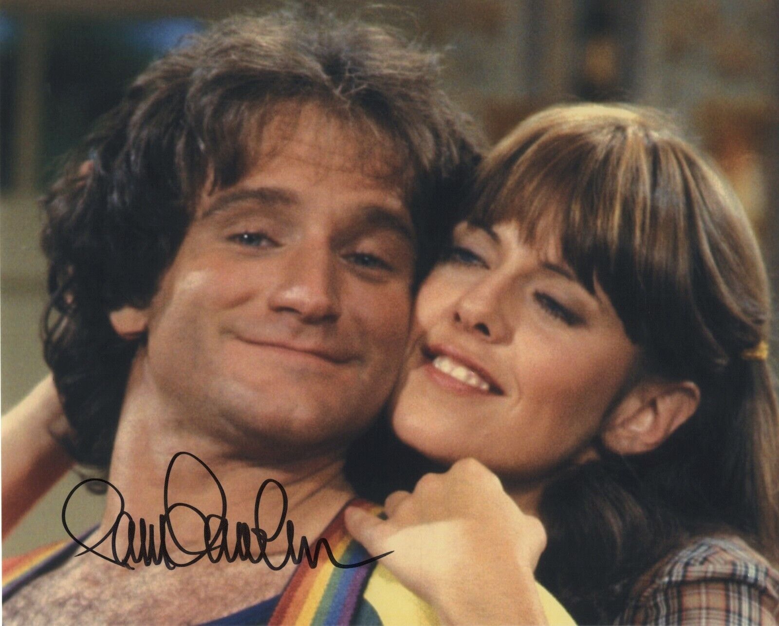 PAM DAWBER SIGNED AUTOGRAPH MORK & MINDY 8X10 Photo Poster painting ROBIN WILLIAMS