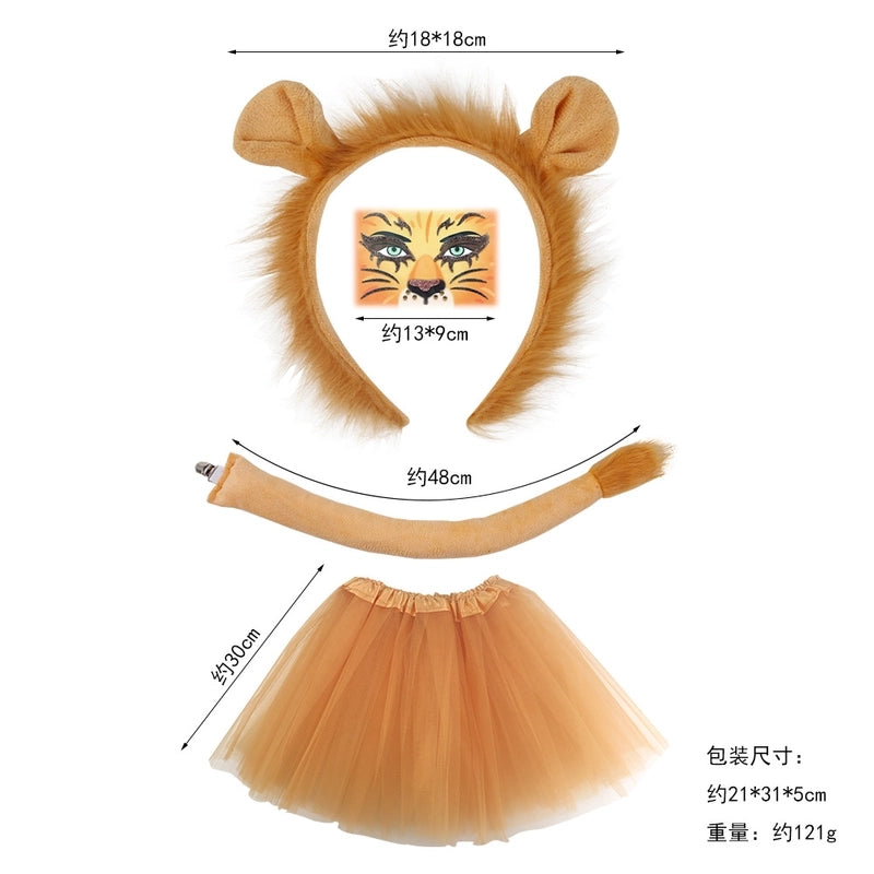 Unisex Cartoon Style Lion Cloth Hair Band