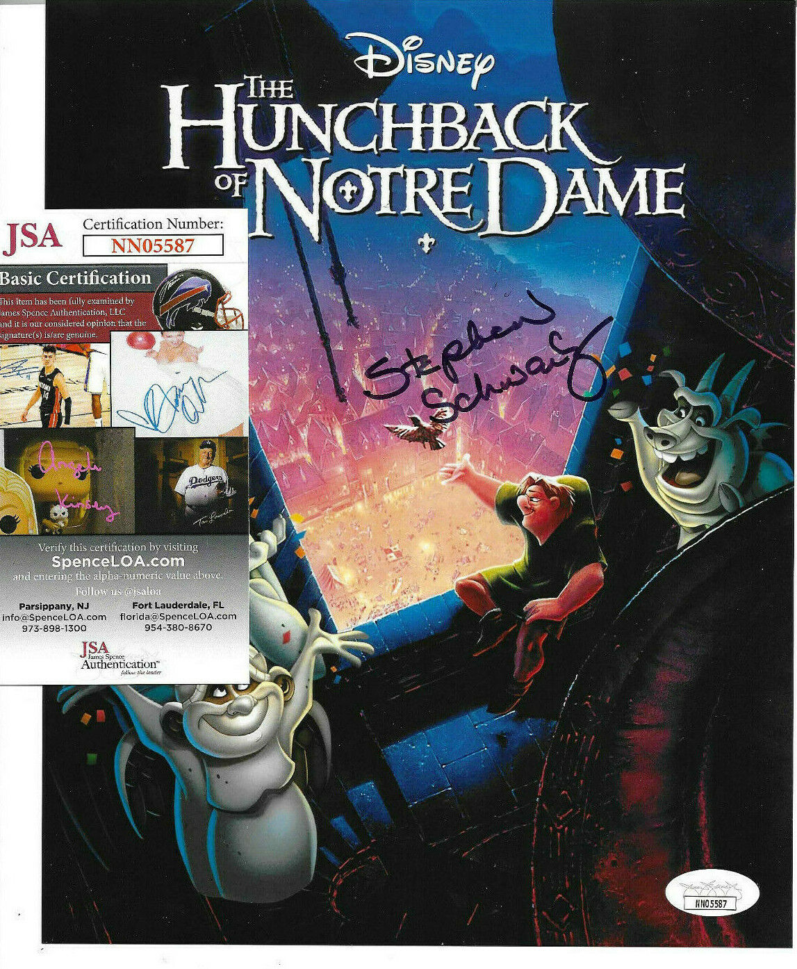 Stephen Schwartz Signed 8x10 Photo Poster painting Auto, Disney, Hunchback Notre Dame, JSA COA